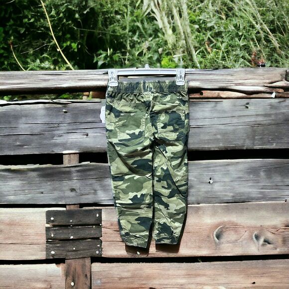 WonderNation Camo Elastic Waist Foldable Hem Kid Tough Pull On Pants M(8) - Picture 3 of 3